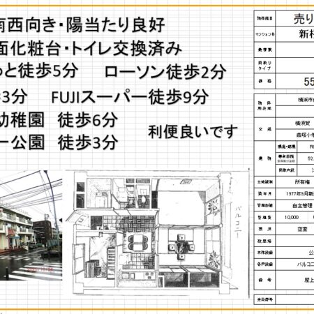 新桜ヶ丘　売り中古マンション　好立地です！